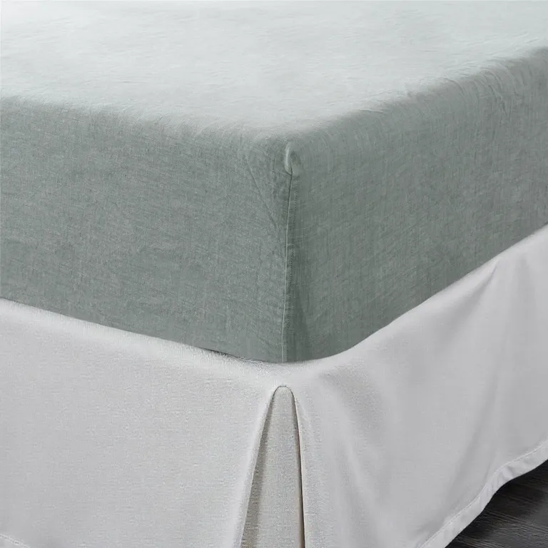Linen California King Fitted sheet Photo 2