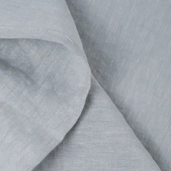 Blue Linen Full Double Flat Sheet Photo 9