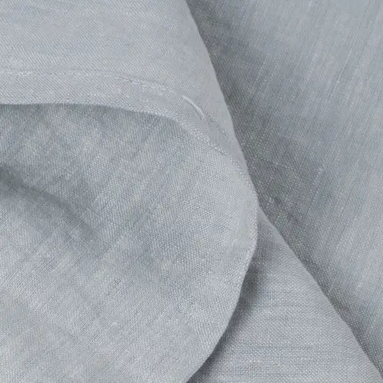 Blue Linen Full Double Flat Sheet Photo 8