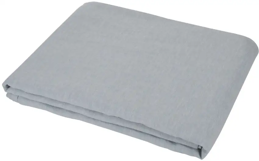 Blue Linen King Flat Sheet Photo 1