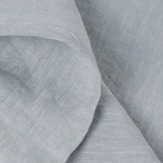 Blue Linen King Flat Sheet Photo 8