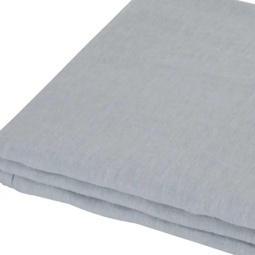 Blue Linen King Flat Sheet Photo 4