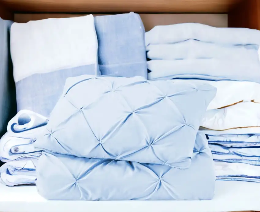 Blue  Microfiber Washable Microfiber Down Alternative Comforter Photo 1