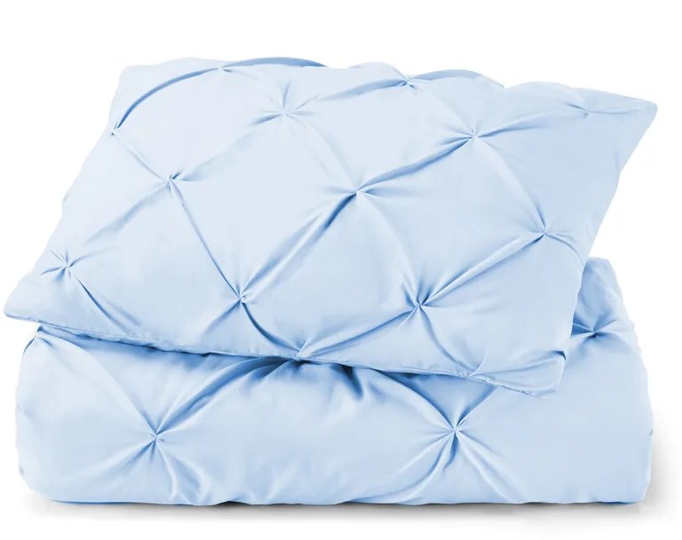 Blue  Microfiber Washable Microfiber Down Alternative Comforter Photo 1