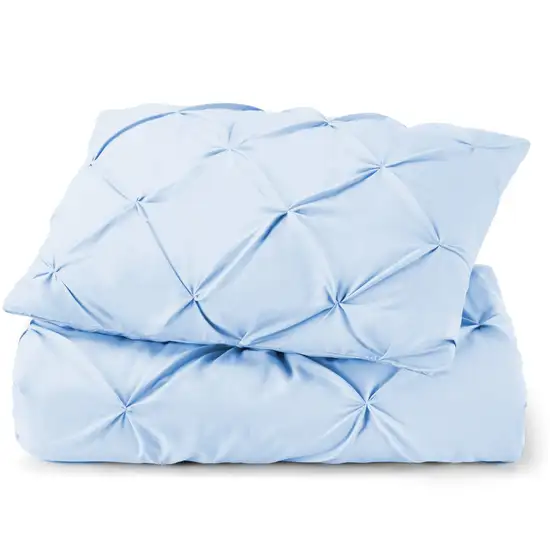 Blue  Microfiber Washable Microfiber Down Alternative Comforter Photo 1