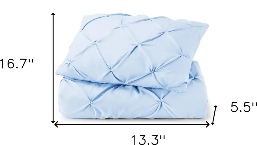 Blue  Microfiber Washable Microfiber Down Alternative Comforter Photo 9