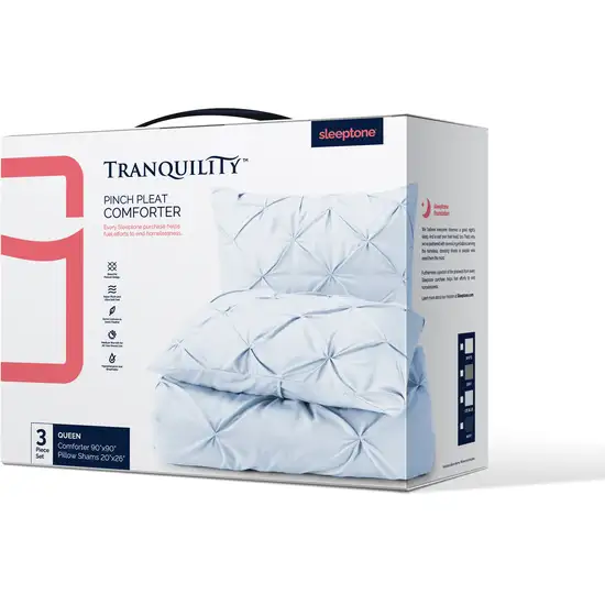 Blue  Microfiber Washable Microfiber Down Alternative Comforter Photo 3