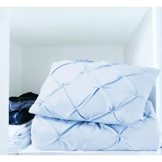 Blue  Microfiber Washable Microfiber Down Alternative Comforter Photo 2