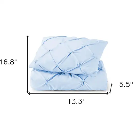 Blue  Microfiber Washable Microfiber Down Alternative Comforter Photo 9