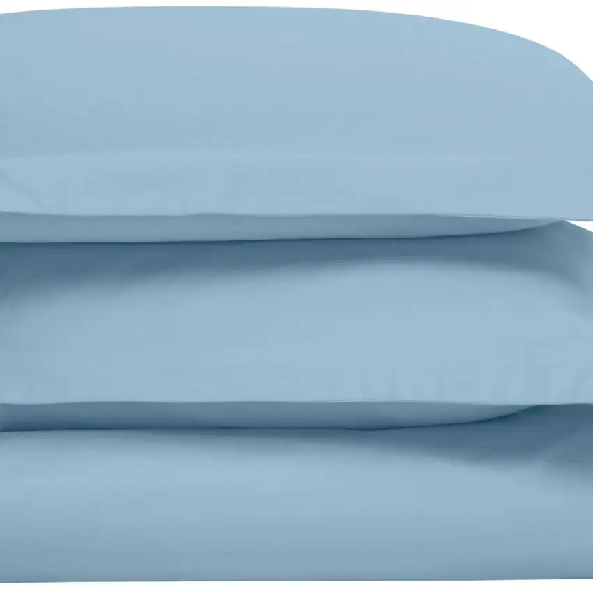 Blue Queen Cotton Blend Washable Duvet Cover Set Photo 1