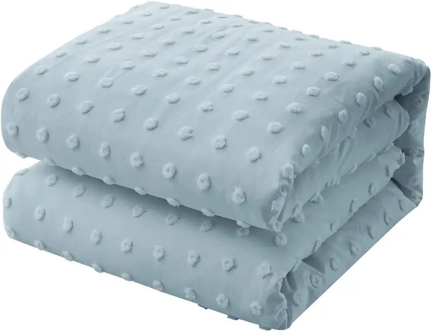 Blue Queen Polyester 220 Thread Count Washable Duvet Cover Set Photo 7