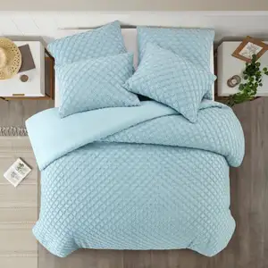 Photo of Blue Queen PolYester 180 Thread Count Washable Duvet Cover Set