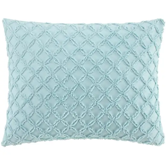 Blue Twin Polyester 180 Thread Count Washable Duvet Cover Set Photo 4