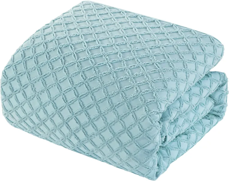 Blue Twin PolYester 180 Thread Count Washable Duvet Cover Set Photo 3