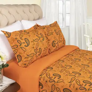 Photo of Queen Cotton Blend 0 Thread Count Washable Duvet Cover Set