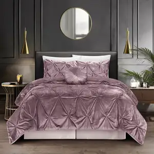 Photo of Blush King PolYester 130 Thread Count Washable Down Comforter Set