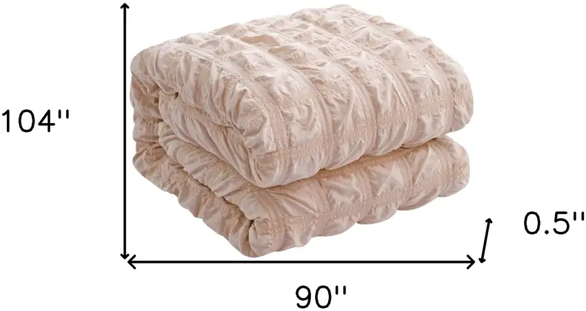 Blush King Polyester 180 Thread Count Washable Duvet Cover Set Photo 9
