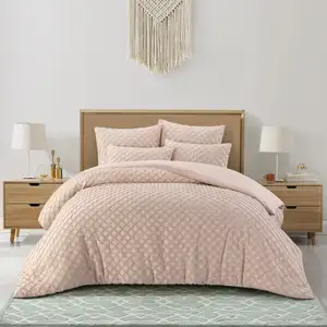 Photo of Blush King PolYester 140 Thread Count Washable Duvet Cover Set