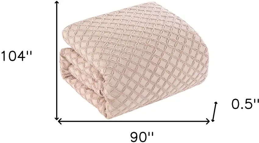 Blush King Polyester 140 Thread Count Washable Duvet Cover Set Photo 9