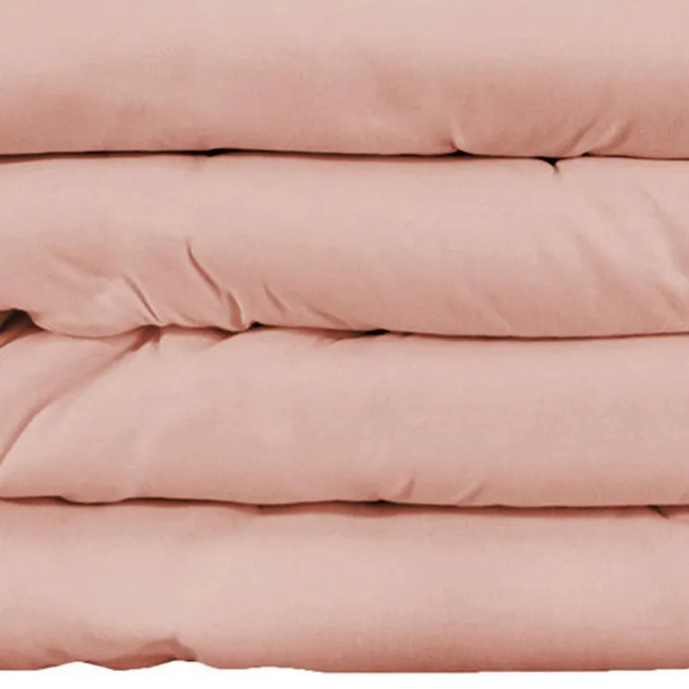Blush Queen Cotton Blend Washable Duvet Cover Set Photo 3