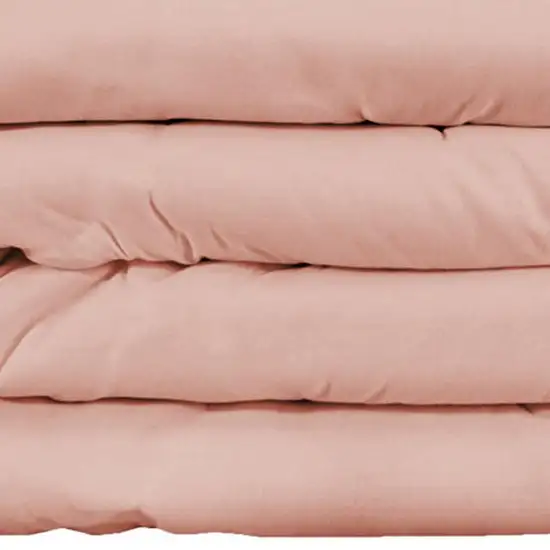 Blush Queen Cotton Blend Washable Duvet Cover Set Photo 3