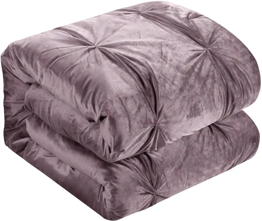 Blush Queen PolYester 130 Thread Count Washable Down Comforter Set Photo 1
