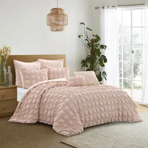 Photo of Blush Queen PolYester 180 Thread Count Washable Duvet Cover Set