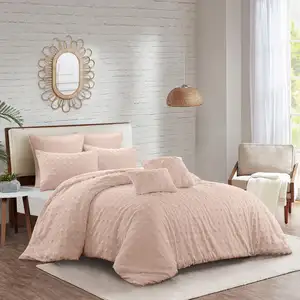 Photo of Blush Queen PolYester 220 Thread Count Washable Duvet Cover Set
