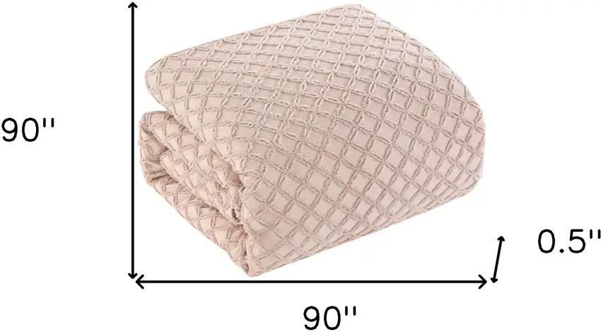 Blush Queen Polyester 180 Thread Count Washable Duvet Cover Set Photo 8