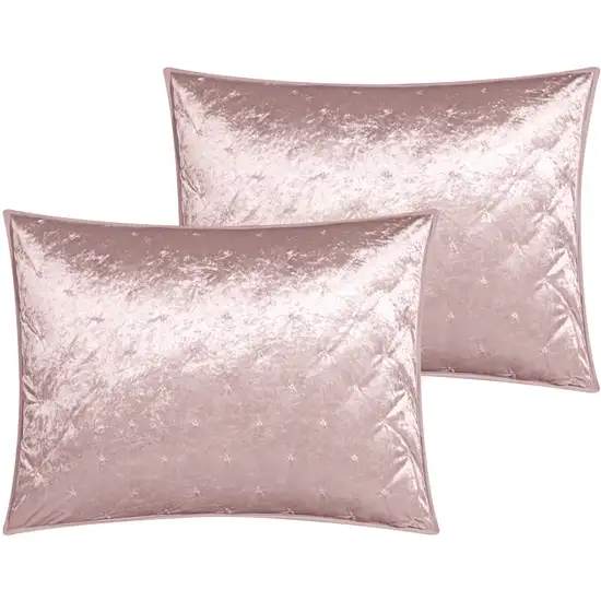 Blush Queen Polyester 220 Thread Count Washable Down Comforter Set Photo 3