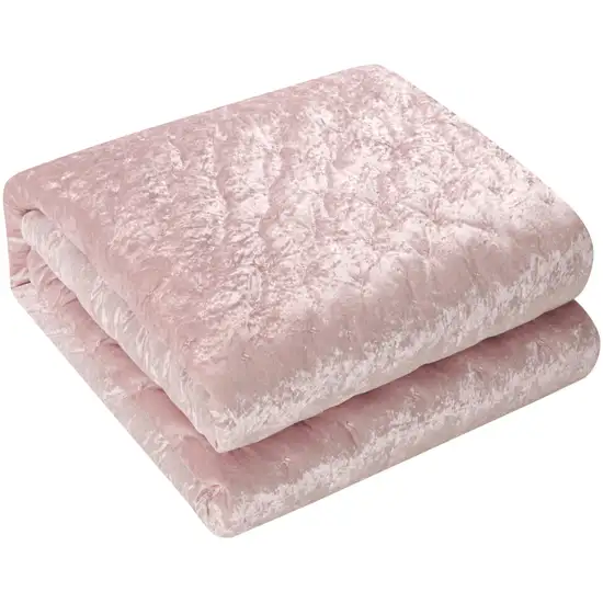 Blush Queen Polyester 220 Thread Count Washable Down Comforter Set Photo 1