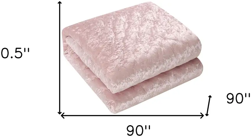 Blush Queen Polyester 220 Thread Count Washable Down Comforter Set Photo 6
