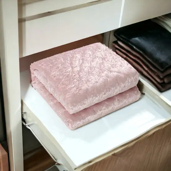 Blush Queen Polyester 220 Thread Count Washable Down Comforter Set Photo 7