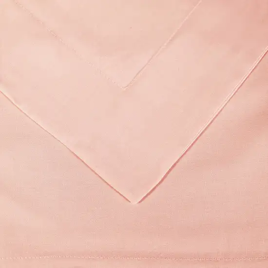 Blush Twin Cotton Washable Duvet Cover Set With Sham Photo 6