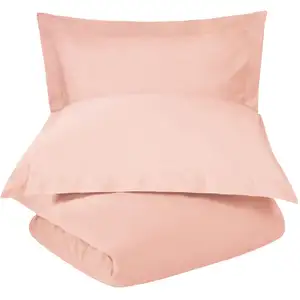 Photo of Blush Twin Cotton Washable Duvet Cover Set With Sham