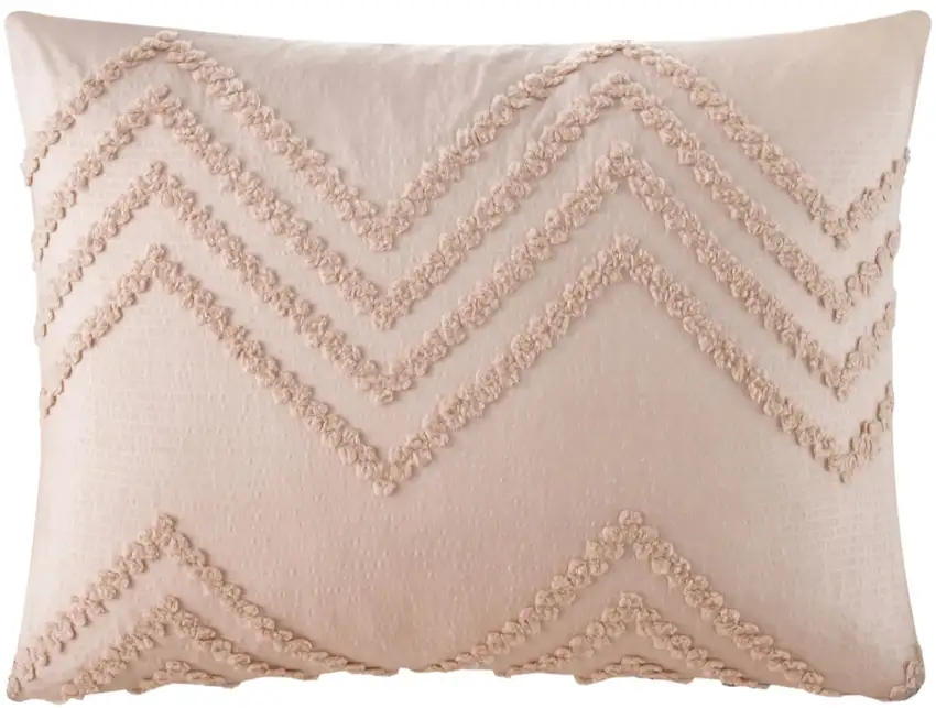 Blush Twin PolYester 180 Thread Count Washable Duvet Cover Set Photo 4