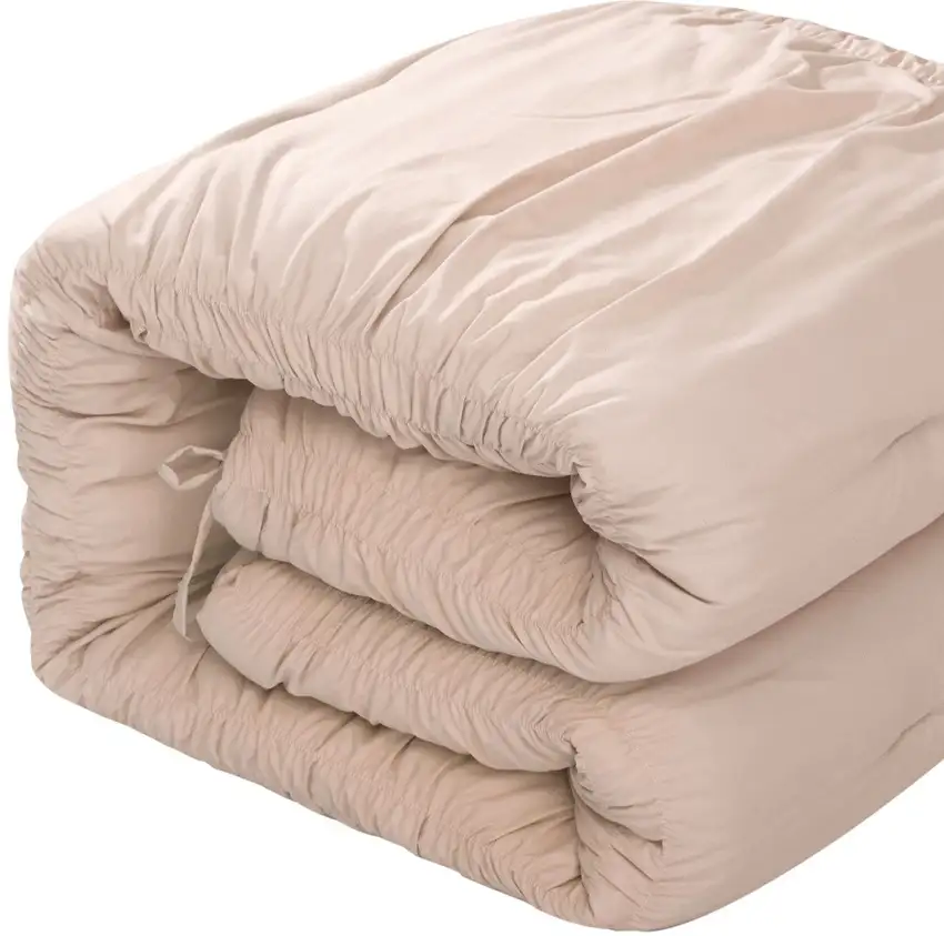 Blush Twin Polyester 180 Thread Count Washable Down Comforter Set Photo 6