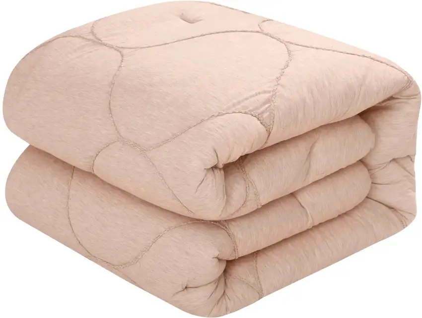 Blush Twin Polyester 180 Thread Count Washable Down Comforter Set Photo 6