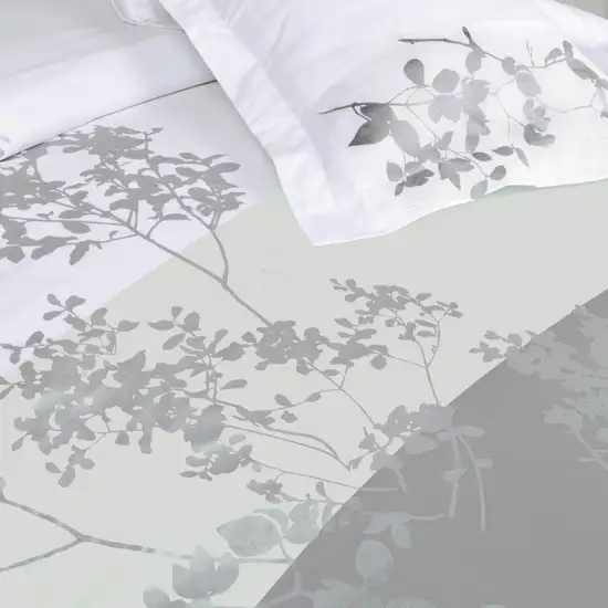 Brown Queen Cotton Washable Duvet Cover Set With Two Shams Photo 3