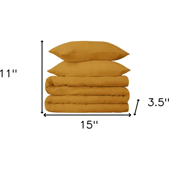 Brown Sugar King Cotton Blend 650 Thread Count Washable Duvet Cover Set Photo 4