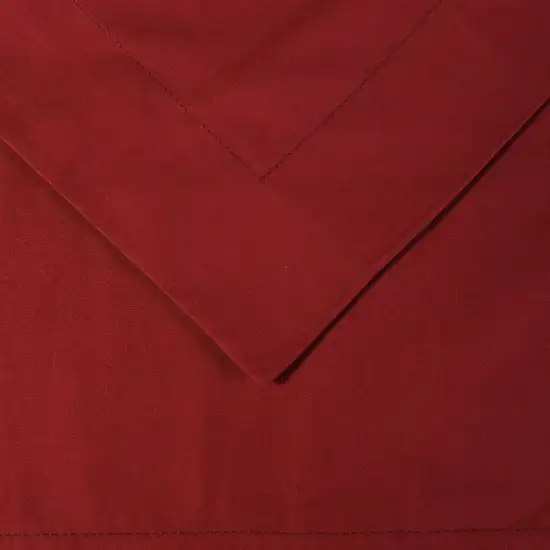 Burgundy King 100% Cotton 300 Thread Count Washable Duvet Cover Set Photo 3