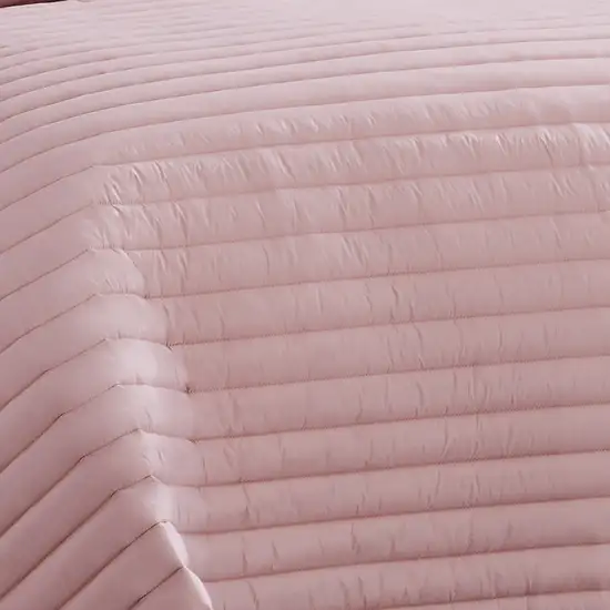 Cabe 2 Piece Twin Comforter Set, Polyester Puffer Channel Quilt Photo 3