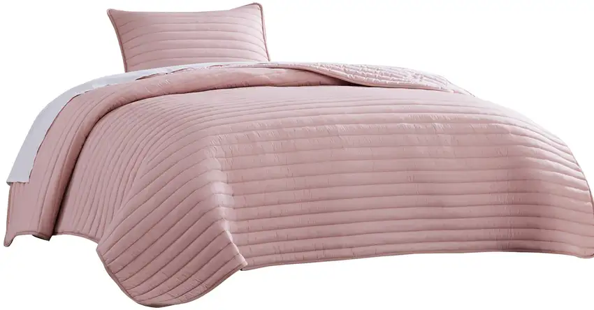 Cabe 2 Piece Twin Comforter Set, Polyester Puffer Channel Quilt Photo 1
