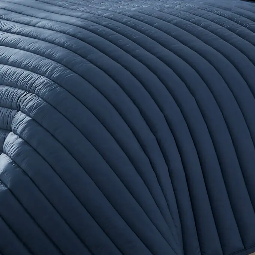 Cabe 2 Piece Twin Comforter Set, Polyester Puffer Channel Quilted Photo 3