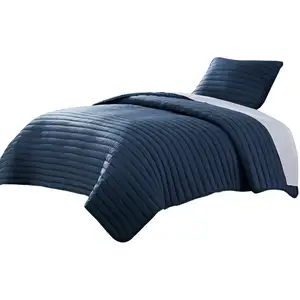 Photo of Cabe 2 Piece Twin Comforter Set, Polyester Puffer Channel Quilted