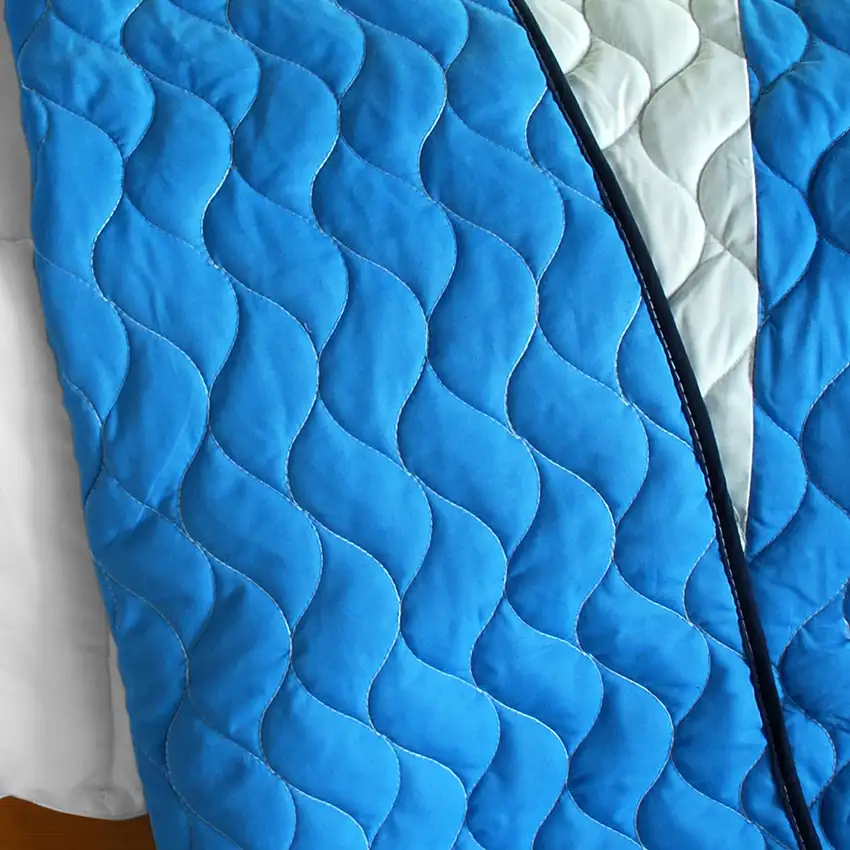 Caprice -  3PC Vermicelli-Quilted Patchwork Quilt Set (Full/Queen Size) Photo 3