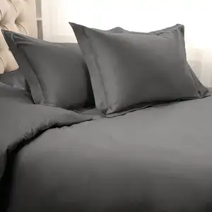 Photo of Charcoal King Cotton Blend 1200 Thread Count Washable Duvet Cover Set