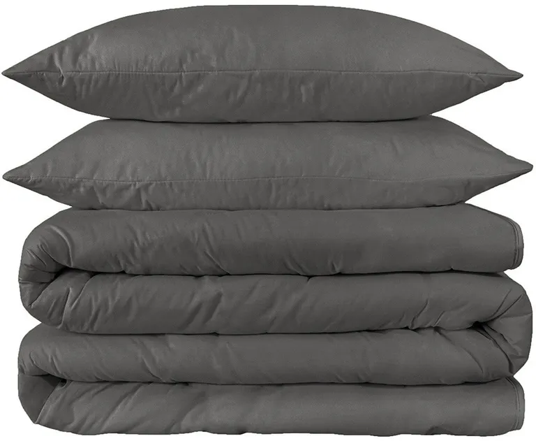 Queen Cotton Blend 1200 Thread Count Washable Duvet Cover Set Photo 3