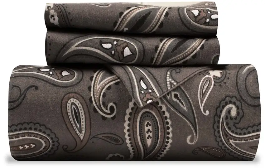Charcoal Queen Cotton Blend 0 Thread Count Washable Duvet Cover Set Photo 1