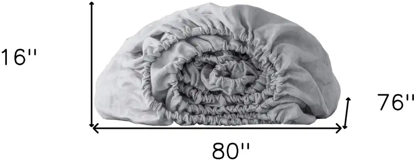 Cloud Linen  Fitted sheet Photo 6